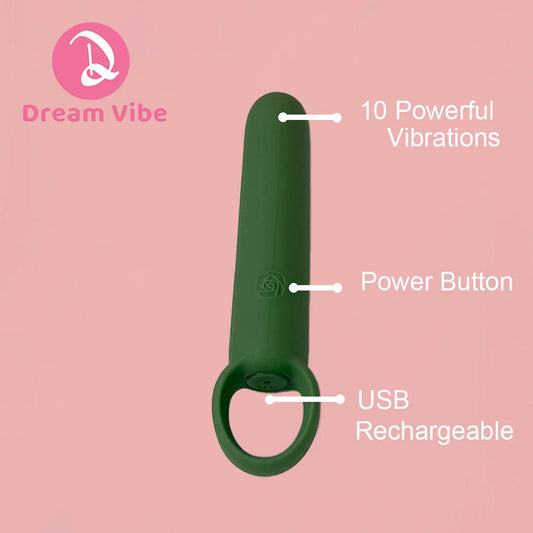 Dream Vibe Sage Green Bullet Vibrator